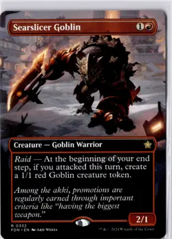 Searslicer Goblin (Borderless) Foundations Regular NM R 0332 - Image 1