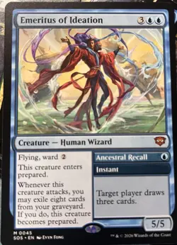 MTG Emeritus of Ideation Strixhaven: School of Mages NM UNPLAYED SHIPS ASAS - Image 1