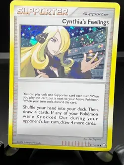 2008 Pokemon Legends Awakened Cynthia's Feelings 131/146 Cosmos Holo Card - Image 1