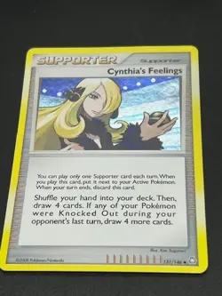 2008 Pokemon Legends Awakened Cynthia's Feelings 131/146 Cosmos Holo Card - Image 2