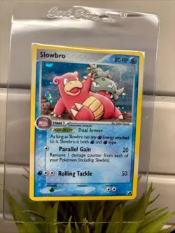 Pokemon Slowbro rare Holo Card 13/115 Unseen Forces 2005 - Image 1