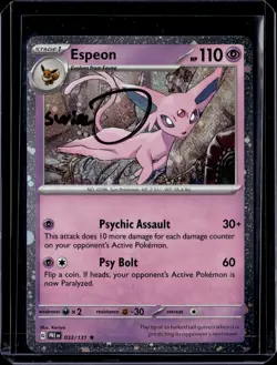 Espeon - 033/131 / Cosmos SWIRL * Prismatic Evolutions 2025 (NM) / Pokemon TCG - Image 1