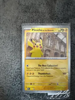 Pokemon TCG - Pikachu At The Museum Promo X3 SEALED - Image 2