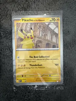 Pokemon TCG - Pikachu At The Museum Promo X3 SEALED - Image 3