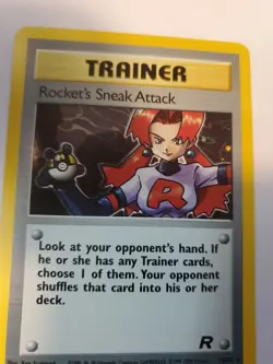 Rocket's Sneak Attack Team Rocket Pokemon Card Base WOTC NM - Image 2