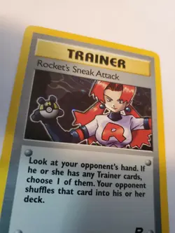 Rocket's Sneak Attack Team Rocket Pokemon Card Base WOTC NM - Image 3