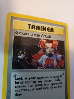 Rocket's Sneak Attack Team Rocket Pokemon Card Base WOTC NM - Image 4