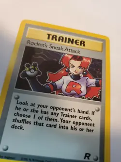 Rocket's Sneak Attack Team Rocket Pokemon Card Base WOTC NM - Image 5