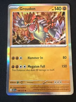 ✨Pokemon - Groudon - 108/217 - Holo - Rare - Ascended Heroes - NM✨ - Image 1
