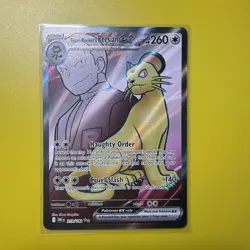 2025 Pokemon Destined Rivals Team Rocket's Persian ex #219/182 - Image 1
