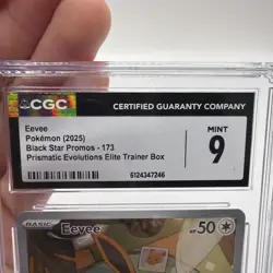 Pokemon CGC 9 Eevee Promo 2025 #173 SVP Prismatic Evolutions ETB English - Image 4