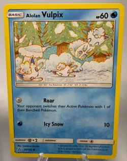 Pokemon TCG Pokemon Alolan Vulpix Common Regular - Image 1