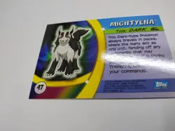Dark Dog Pokemon 2004 Advanced Challenge Topps Mightyena #47 - Image 5