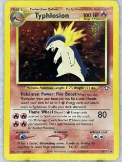 Typhlosion Neo Genesis Holo Rare Nice Front/Holo Swirl!! Pokemon TCG - Image 1