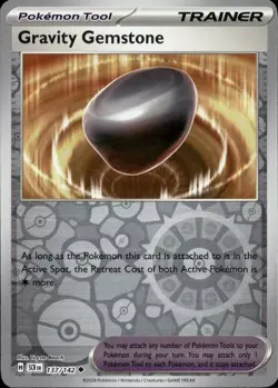 137/142 Gravity Gemstone : Reverse Holo : Stellar Crown : Pokemon TCG - Image 1