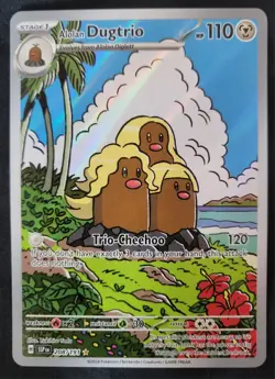 Pokemon Surging Sparks Alolan Dugtrio 208/191 Illustration Rare - Image 1