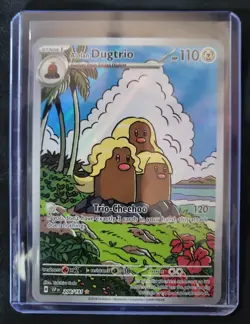 Pokemon Surging Sparks Alolan Dugtrio 208/191 Illustration Rare - Image 5