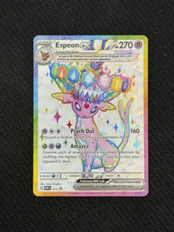 Pokemon TCG Scarlet & Violet Espen EX 175 Black Star Promo NM - Image 1