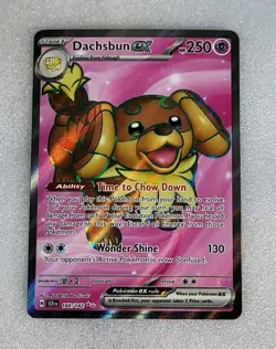 Dachsbun ex 160/142 NM/M SCR Full Art SV07 Stellar Crown Pokemon TCG - Image 1