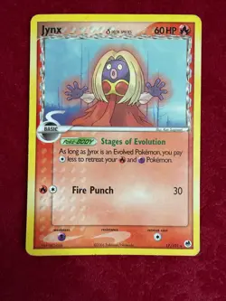 Pokemon TCG Jynx Non-Holo 17/101, Dragon Frontiers (MP) - Image 1