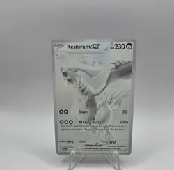 2025 Pokemon Single: Reshiram ex 173/86 White Flare Holo NM - Image 1