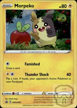 Morpeko SWSH031 Cosmos Holo Sword & Shield Promo Pokemon NM/M - Image 3