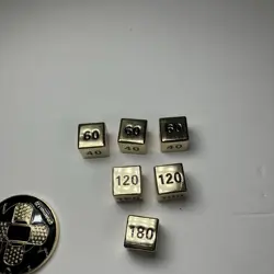 Pokemon Zacian Zamazenta Metal Coin Dice Poison And Burn Counter Lot - Image 3