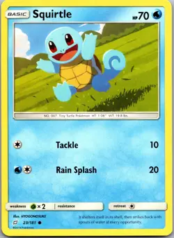 Squirtle 23/181 Common Team Up Pokemon Near Mint - Image 1