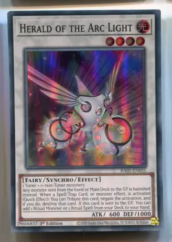 Yu-Gi-Oh! Herald of the Arc Light Super Rare englisch Ra01-EN031 Bogenlichts - Image 1
