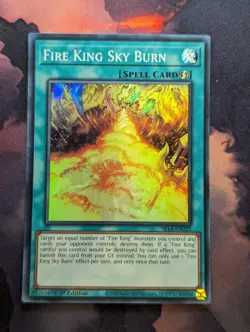 Fire King Sky Burn - SR14-EN025 Super Rare Yugioh Card NM - Image 1