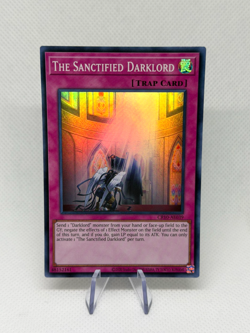 The Sanctified Darklord CR10-AE039 Super Rare AE NM YuGiOh Card - Image 1