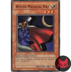 Yugioh White Magical Hat SDJ-021 Common LP - Image 1