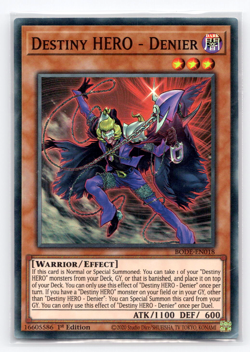 LP Destiny HERO - Denier - BODE-EN018 - Super Rare - 1st Edition - Yugioh - Image 1
