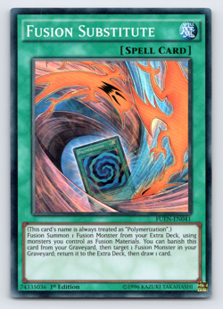 Fusion Substitute - FUEN-EN041 - Super Rare - 1st Edition - Yugioh - Image 1