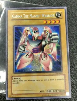 Gamma the Magnet Warrior DOR-003 Duelist of the Roses - Secret Rare - NM Cond - Image 1