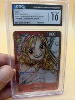 2023 ONE PIECE NAMI FILM RED ALT ART ST01-007 CGC 10 - Image 1