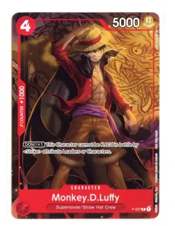 Monkey.D.Luffy (Tournament Pack Vol. 1) P-007 PR One Piece Promo English NM - Image 1