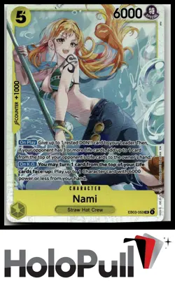 One Piece Heroines Edition Nami (053) #EB03-053 Super Rare - Image 1