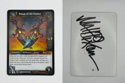 World of Warcraft TCG Artist Proof with Auto Matt Dixon Fangs of the Father - Image 1