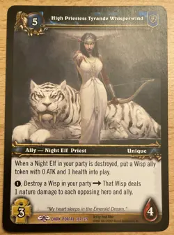 High Priestess Tyrande Whisperwind World Of Warcraft Dark Portal 167/319 WoW NM - Image 1
