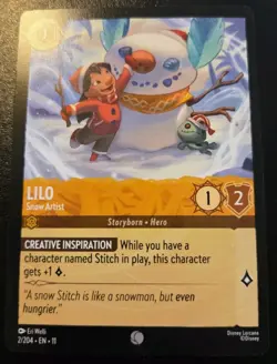 Lilo - Snow Artist 2/204 Common Winterspell Disney Lorcana TCG - Image 1