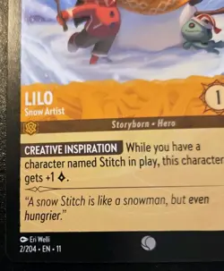 Lilo - Snow Artist 2/204 Common Winterspell Disney Lorcana TCG - Image 4