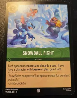 Snowball Fight 95/204 Common Winterspell Disney Lorcana TCG - Image 1