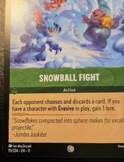 Snowball Fight 95/204 Common Winterspell Disney Lorcana TCG - Image 4