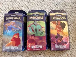 Disney Lorcana: The First Chapter Starter Decks - Set of 3 - Factory Sealed - Image 1