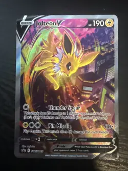 Jolteon V SWSH183 SWSH: Sword & Shield Promo Cards Holo NM - Image 1
