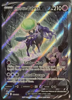 Shadow Rider Calyrex V 172/198 - Chilling Reign Pokemon TCG 2021 Holo - NM Card - Image 1