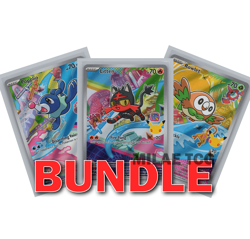 Pokemon Rowlet Litten Popplio Promo Bundle 3 Card Lot MEP 043 044 045 NM PLAYSET - Image 1