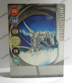 Bakugan Card - Heavy Surf - Silver Gate Card - BA246 - 3/48c - 2008 - Image 1
