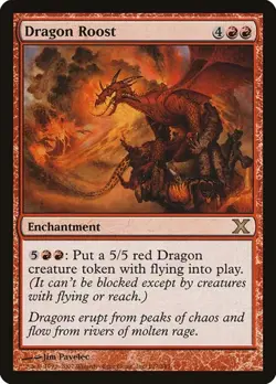 2x Dragon Roost 10th Edition HP MTG - Image 1